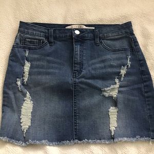 jean skirt